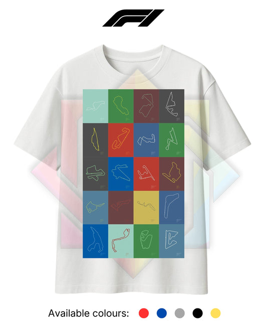 F1 INSPIRED MERCH 2026 | CIRCUITS | T-SHIRT/HOODIE/SWEATER