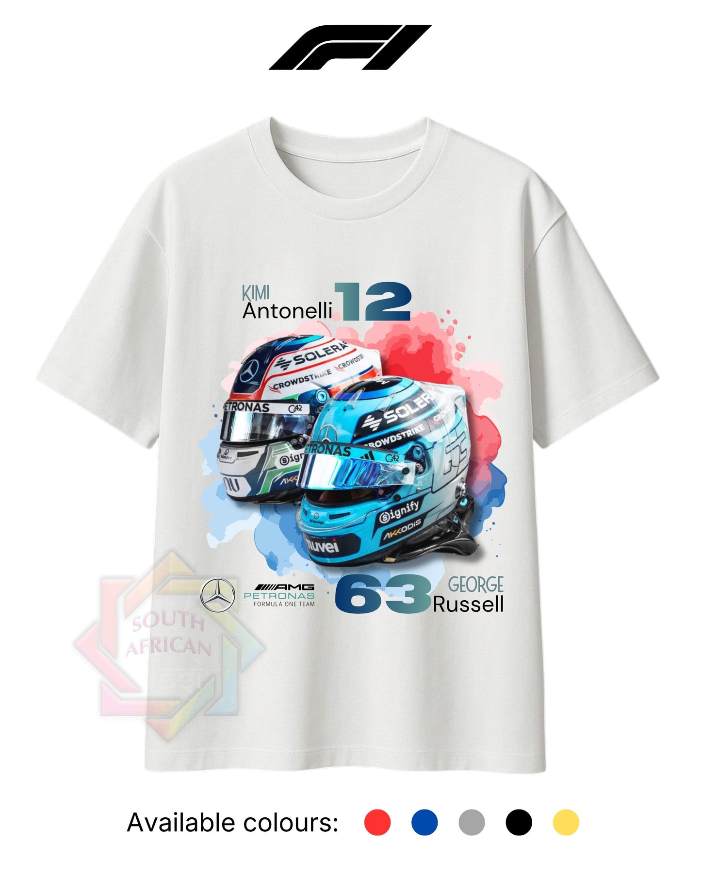 F1 INSPIRED MERCH 2026 | MERCEDES | GEORGE RUSSELL | KIMI ANTONELLI | HELMETS | T-SHIRT/HOODIE/SWEATER