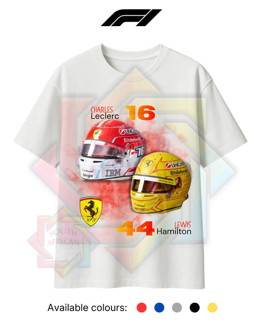 F1 INSPIRED MERCH 2026 | FERRARI | LECLERC AND HAMILTON | HELMETS | T-SHIRT/HOODIE/SWEATER