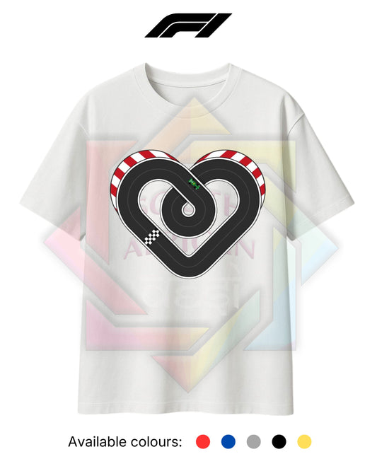 F1 INSPIRED MERCH 2026 | HEART TRACK | T-SHIRT/HOODIE/SWEATER