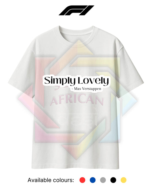 F1 INSPIRED MERCH 2026 | SIMPLY LOVELY MAX VERSTAPPEN | T-SHIRT/HOODIE/SWEATER