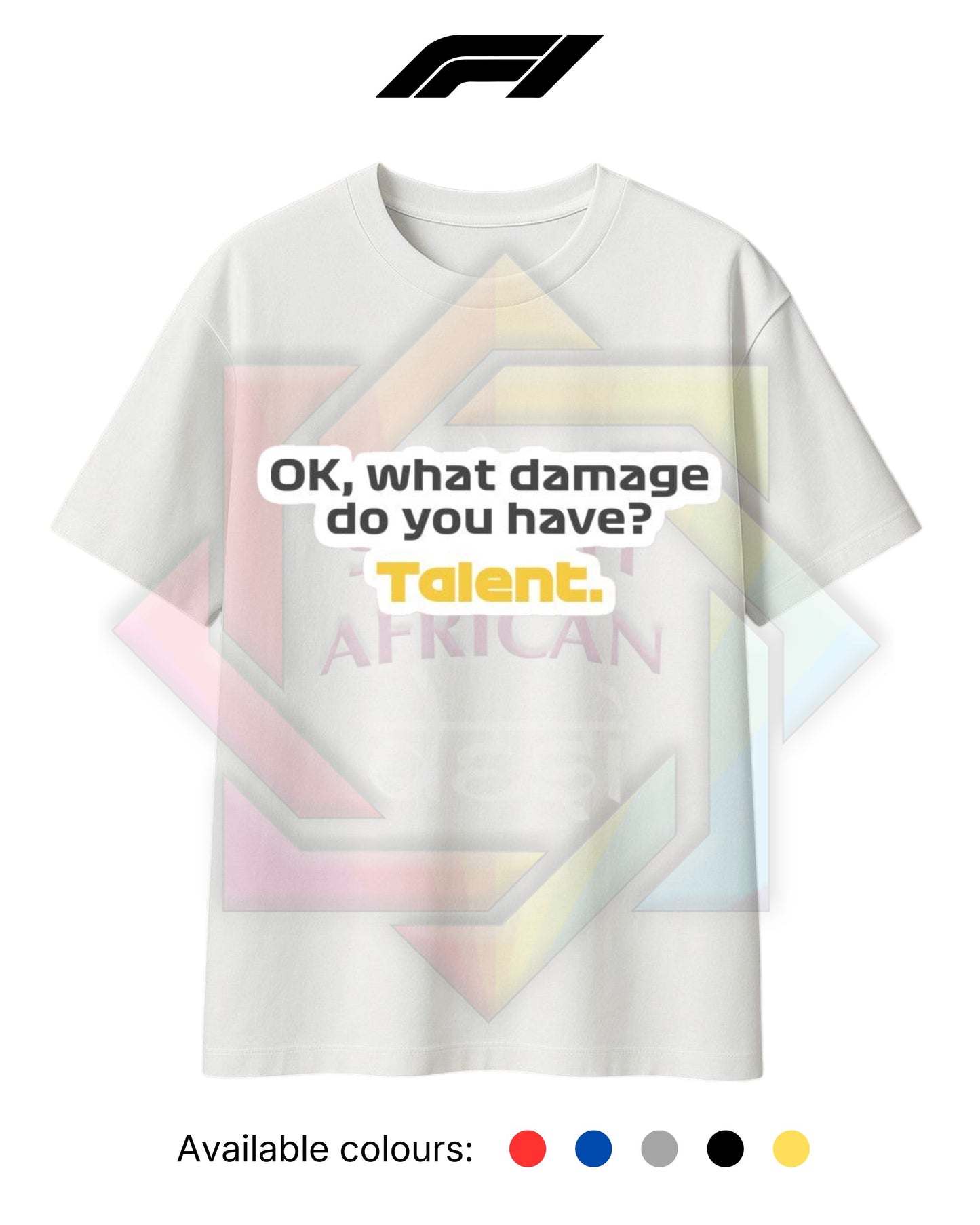 F1 INSPIRED MERCH 2026 | DAMAGED TALENT | T-SHIRT/HOODIE/SWEATER