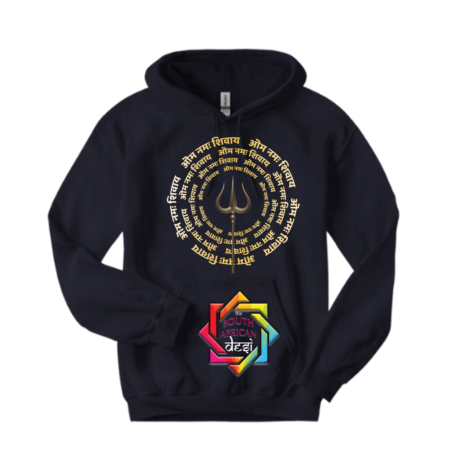 PROUDLY HINDU SERIES • AUM NAMAH SHIVAYA TRISHUL HOODIE