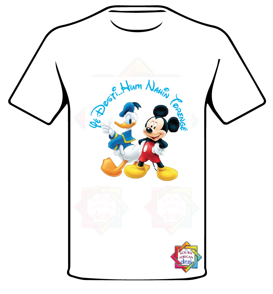 DISNEY INSPIRED YE DOSTI HUM NAHIN TORENGE T SHIRT