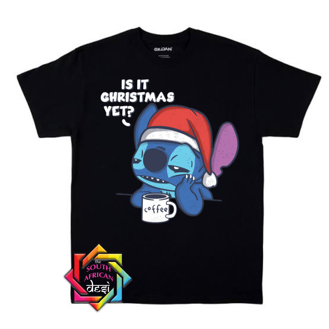 IS IT CHRISTMAS YET - STITCH | CHRISTMAS T-SHIRT