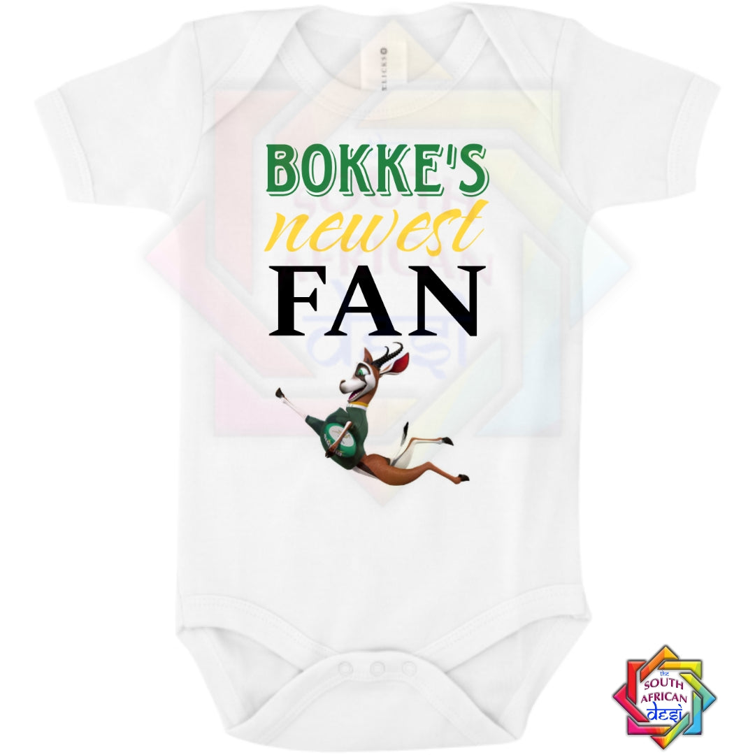 BOKKES NEWEST FAN | BABY VEST/ONESIE