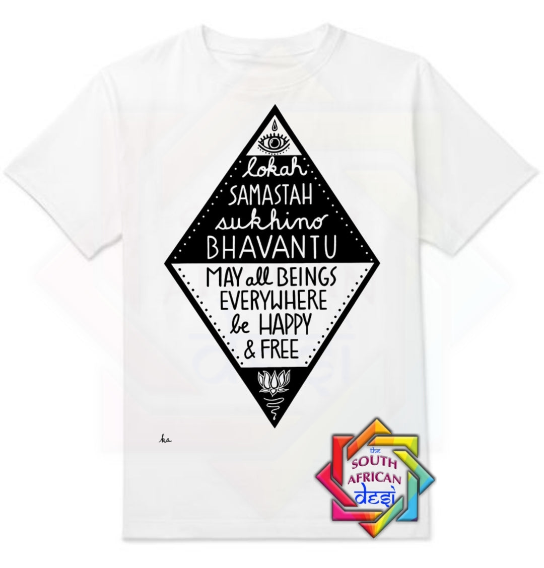 LOKHA SAMASTA - MANTRA T-SHIRT