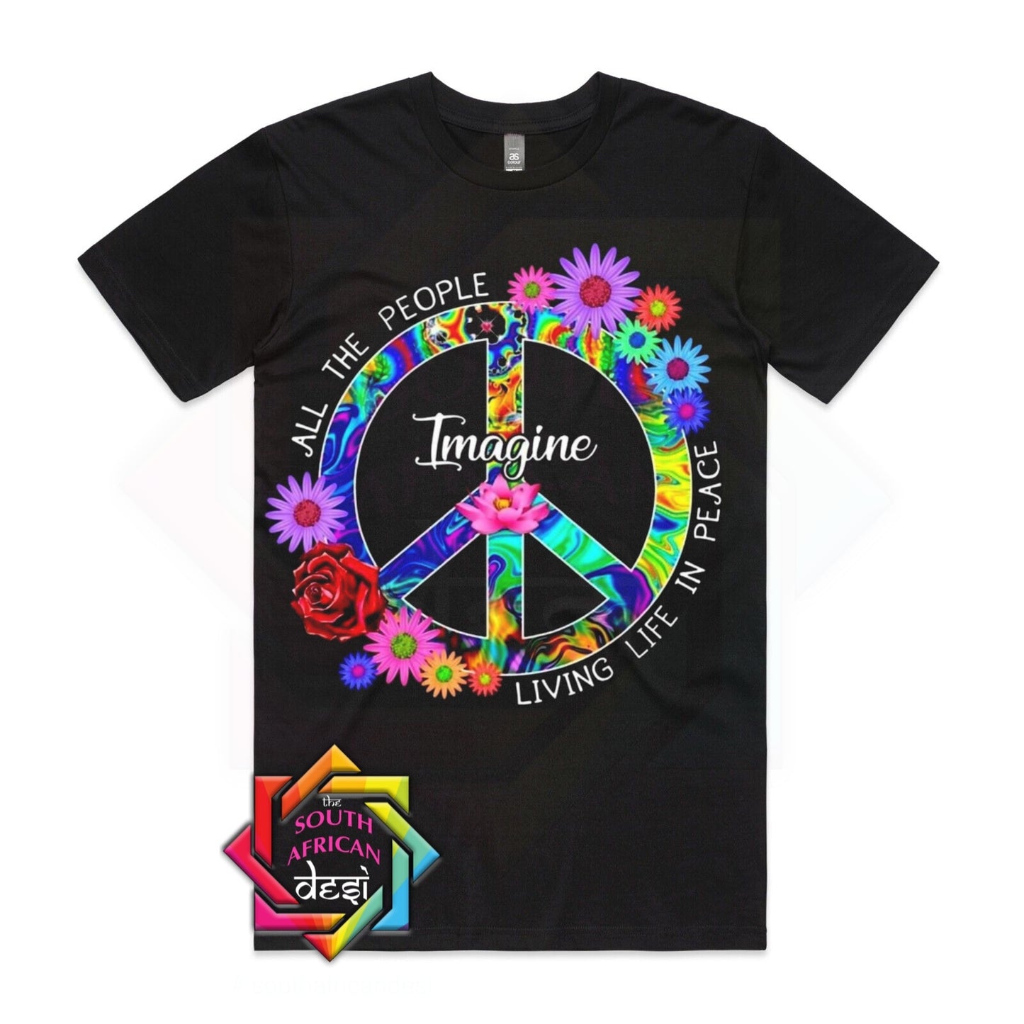 ALL THE PEOPLE LIVING IN PEACE T-SHIRT