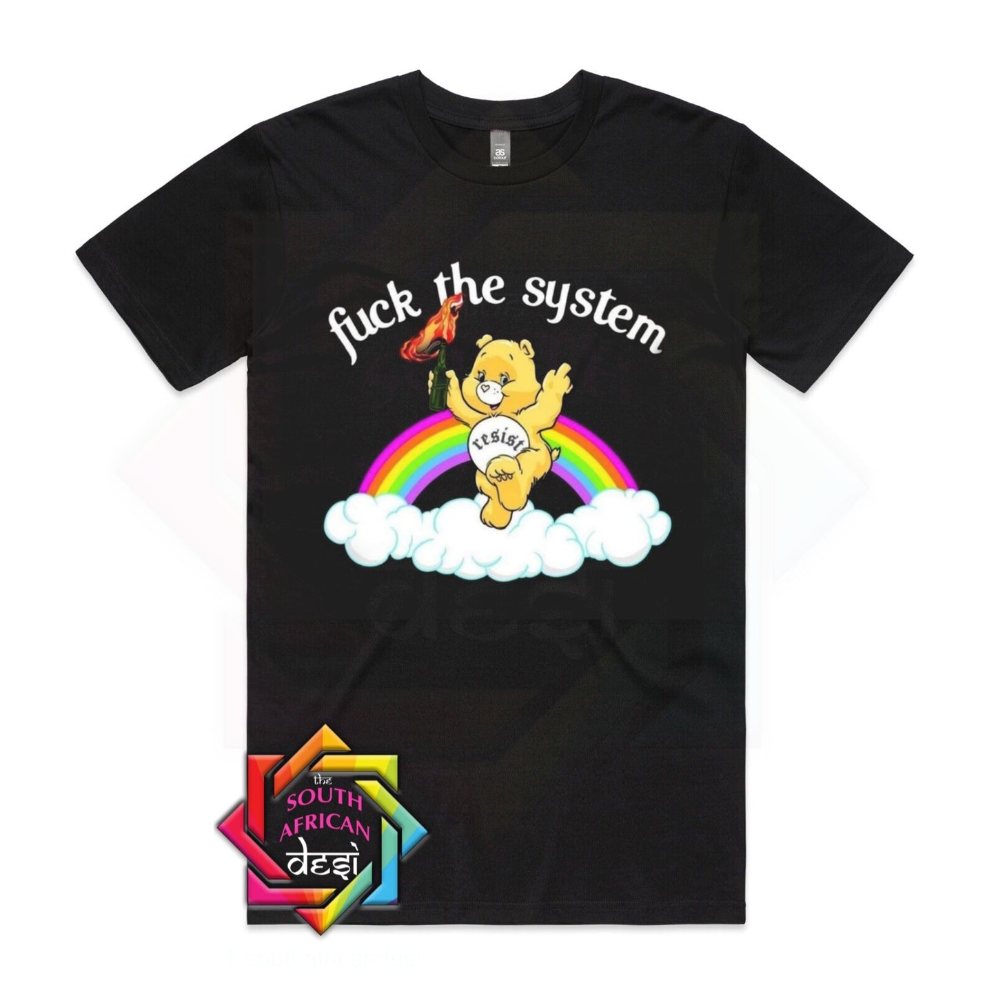 FUCK THE SYSTEM CARE BEARS | UNISEX T-SHIRT