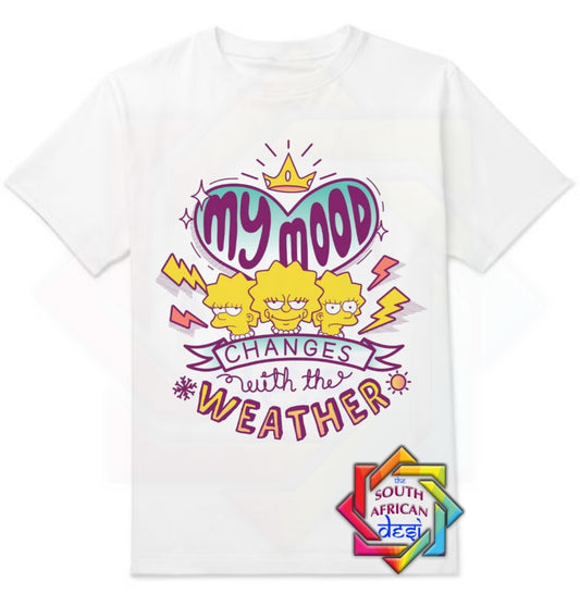 MY MOOD CHANGES WITH THE WEATHER - LISA SIMPSONS INSPIRED | UNISEX T-SHIRT