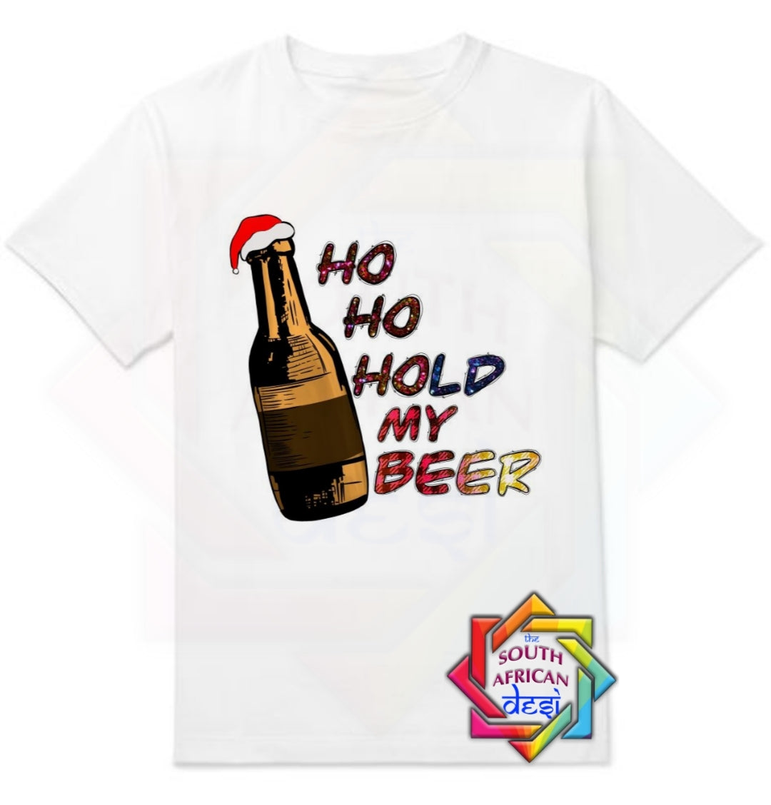 Ho Ho Ho Hold My Beer Santa Afro Women Sleeveless Polo Shirt Christmas Beer DT03 main image 1