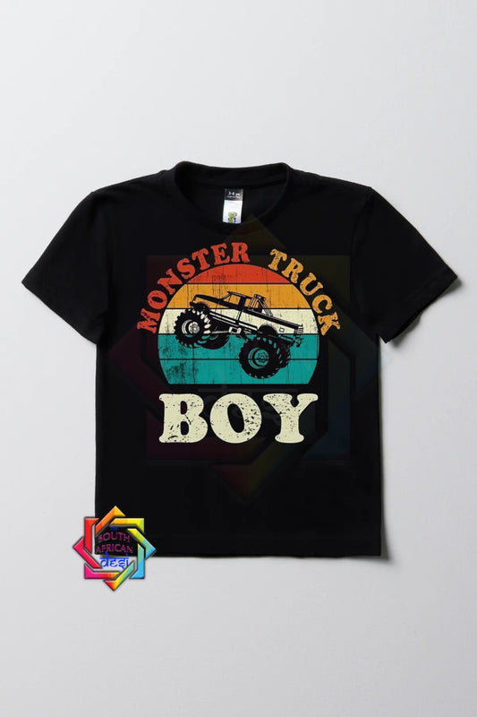 Monster Truck Boy Kids T-shirt