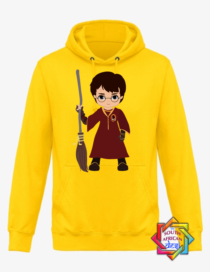 HARRY POTTER WITH BROOMSTICK | HARRY POTTER INSPIRED HOODIE/SWEATER | UNISEX