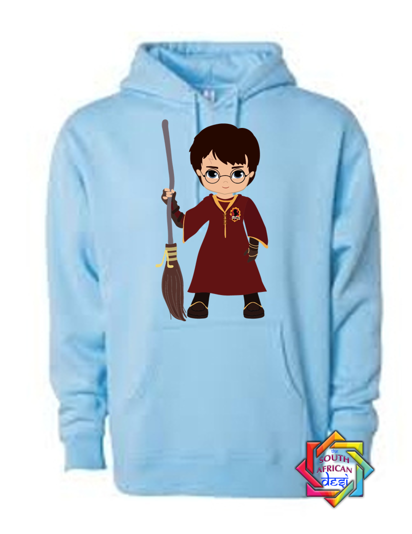 HARRY POTTER WITH BROOMSTICK | HARRY POTTER INSPIRED HOODIE/SWEATER | UNISEX