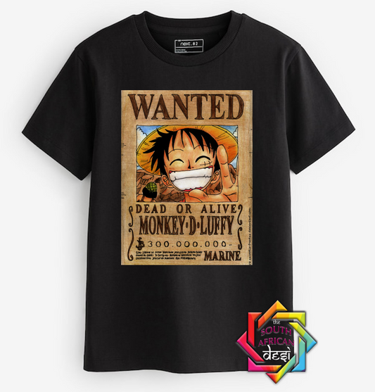 WANTED MONKEY D LUFFY | ONE PIECE INSPIRED | T-SHIRT/HOODIE/SWEATER