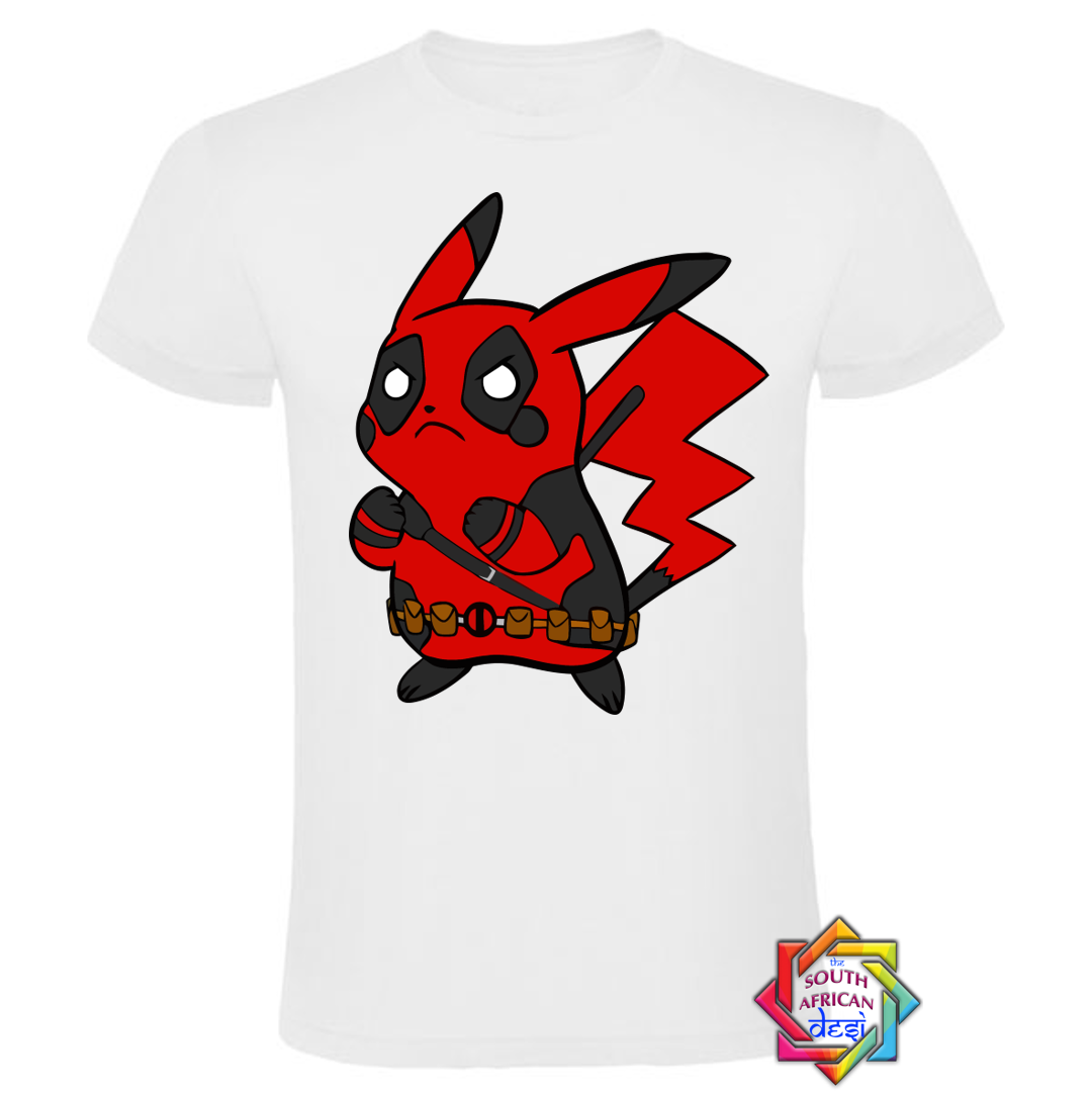 PIKACHU X DEADPOOL INSPIRED T SHIRT