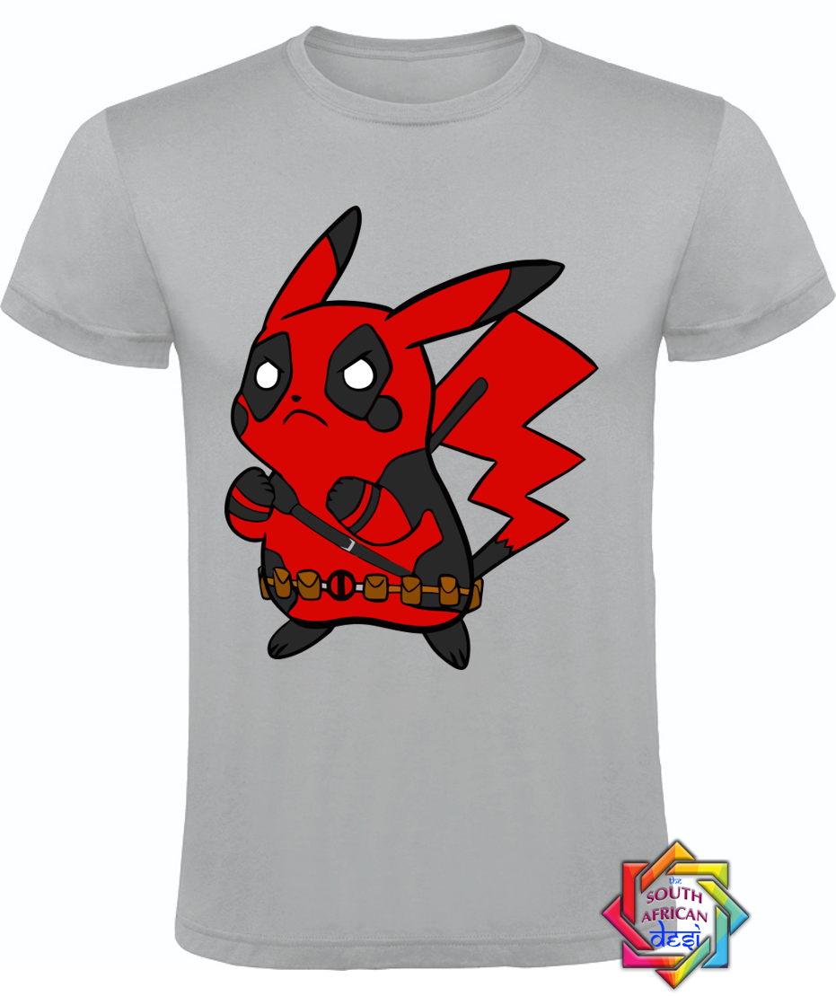 PIKACHU X DEADPOOL INSPIRED T SHIRT