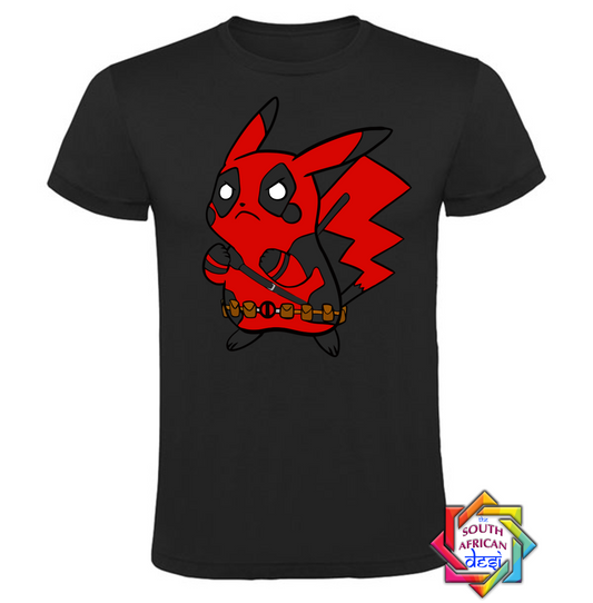 PIKACHU X DEADPOOL INSPIRED T SHIRT