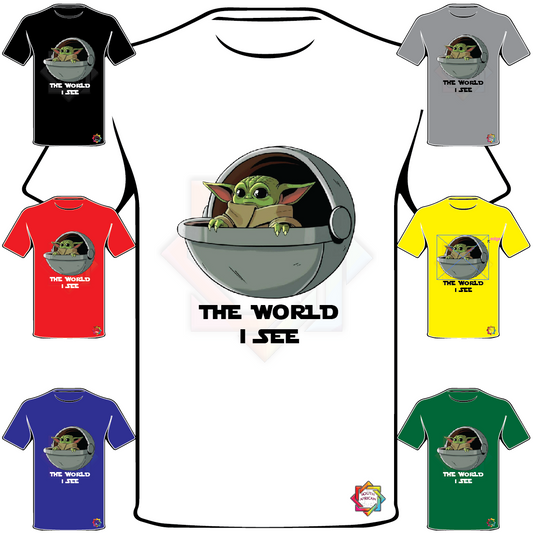 THE MANDALORIAN INSPIRED T-SHIRT 19 THE WORLD I SEE