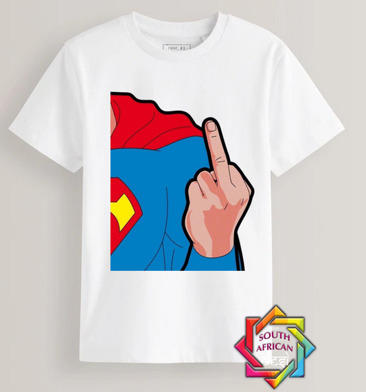 WEED SERIES • SUPERMAN MIDDLE FINGER T-SHIRT/HOODIE/SWEATER