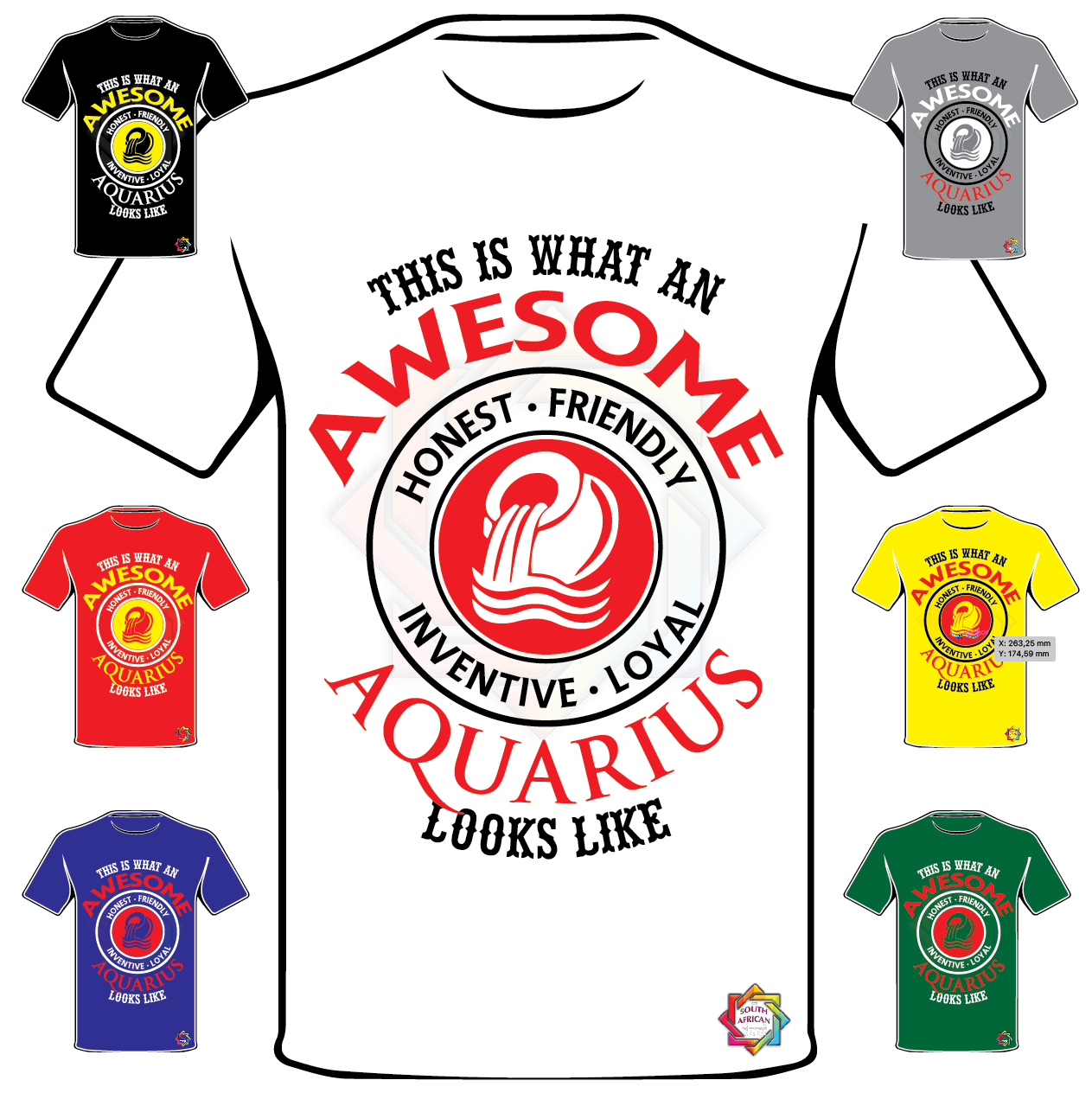 ZODIAC SERIES 2 • THIS IS HOW AN AWESOME AQUARIUS LOOKS LIKE T SHIRT