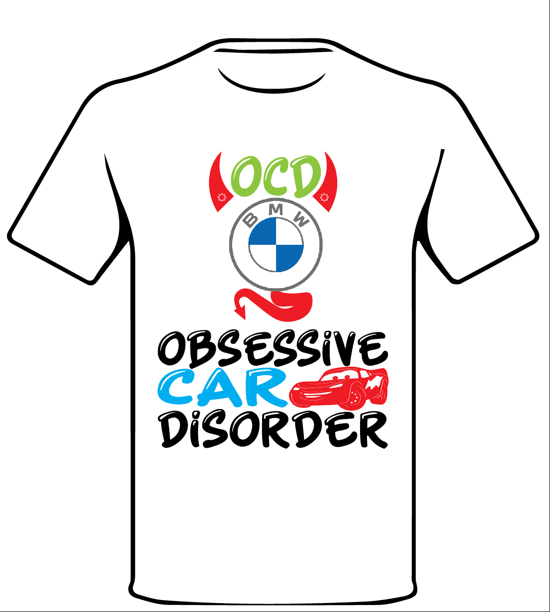 BMW INSPIRED OCD ENTHUSIAST T SHIRT