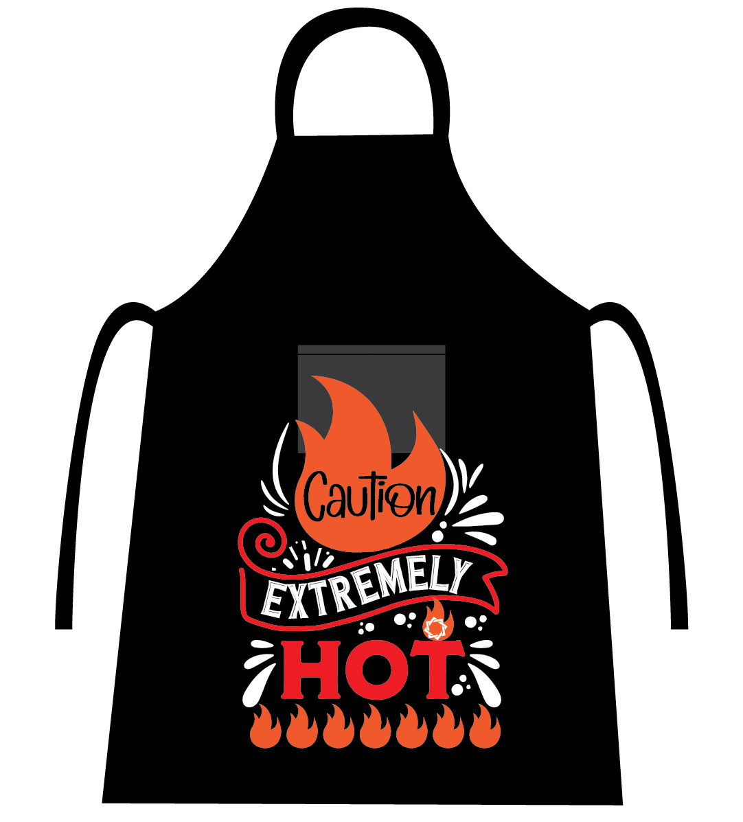 CANDID CAUTION EXTREMELY HOT APRON
