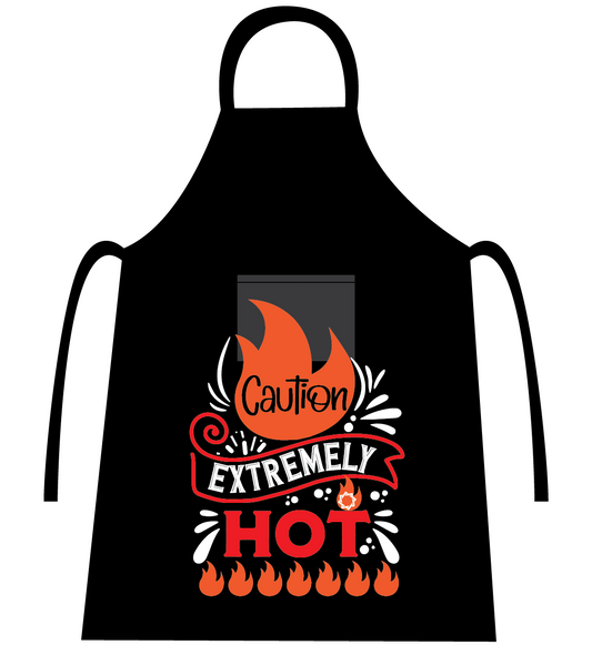 CANDID CAUTION EXTREMELY HOT APRON