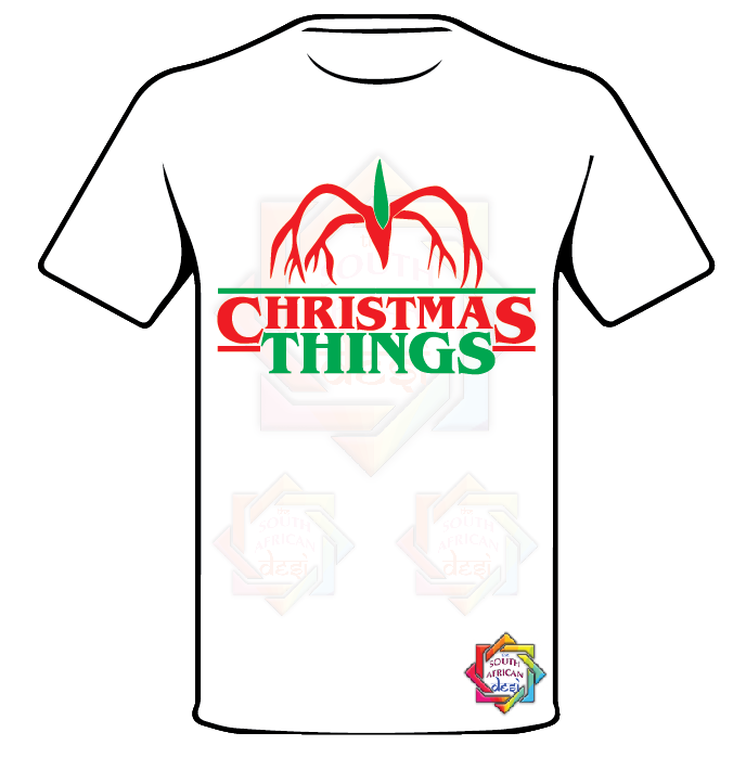 STRANGER THINGS INSPIRED CHRISTMAS THINGS T-SHIRT FUNKY