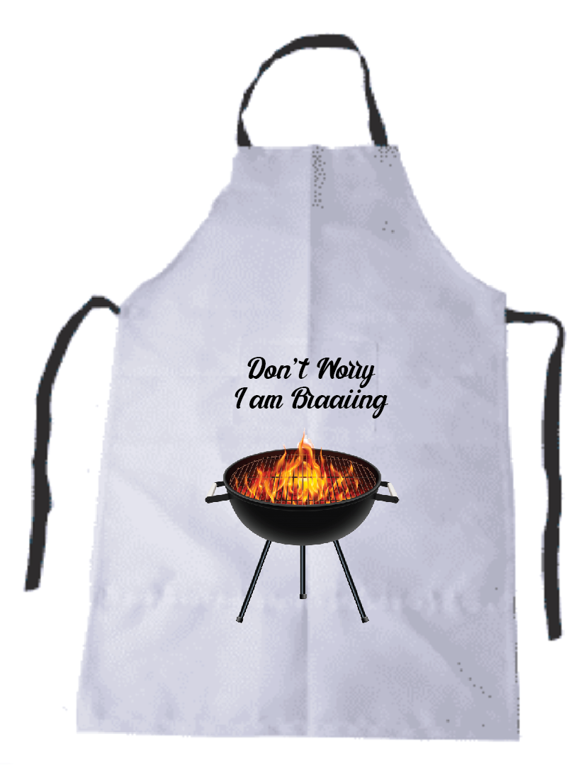 CANDID DON'T WORRY I AM BRAAING APRON