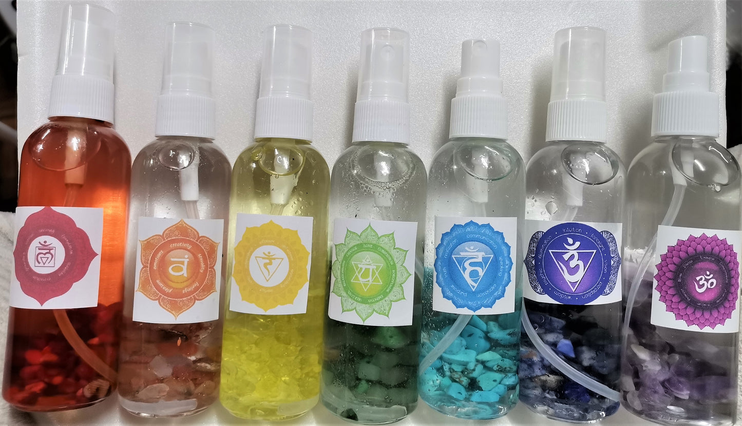 7 CHAKRA ESSENTIAL OIL SPRAY SET