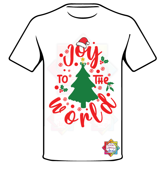 JOY TO THE WORLD CHRISTMAS T-SHIRT FUNKY