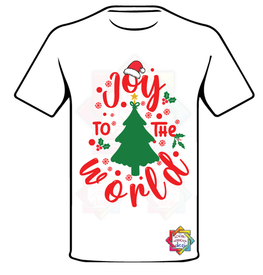 JOY TO THE WORLD CHRISTMAS T-SHIRT FUNKY