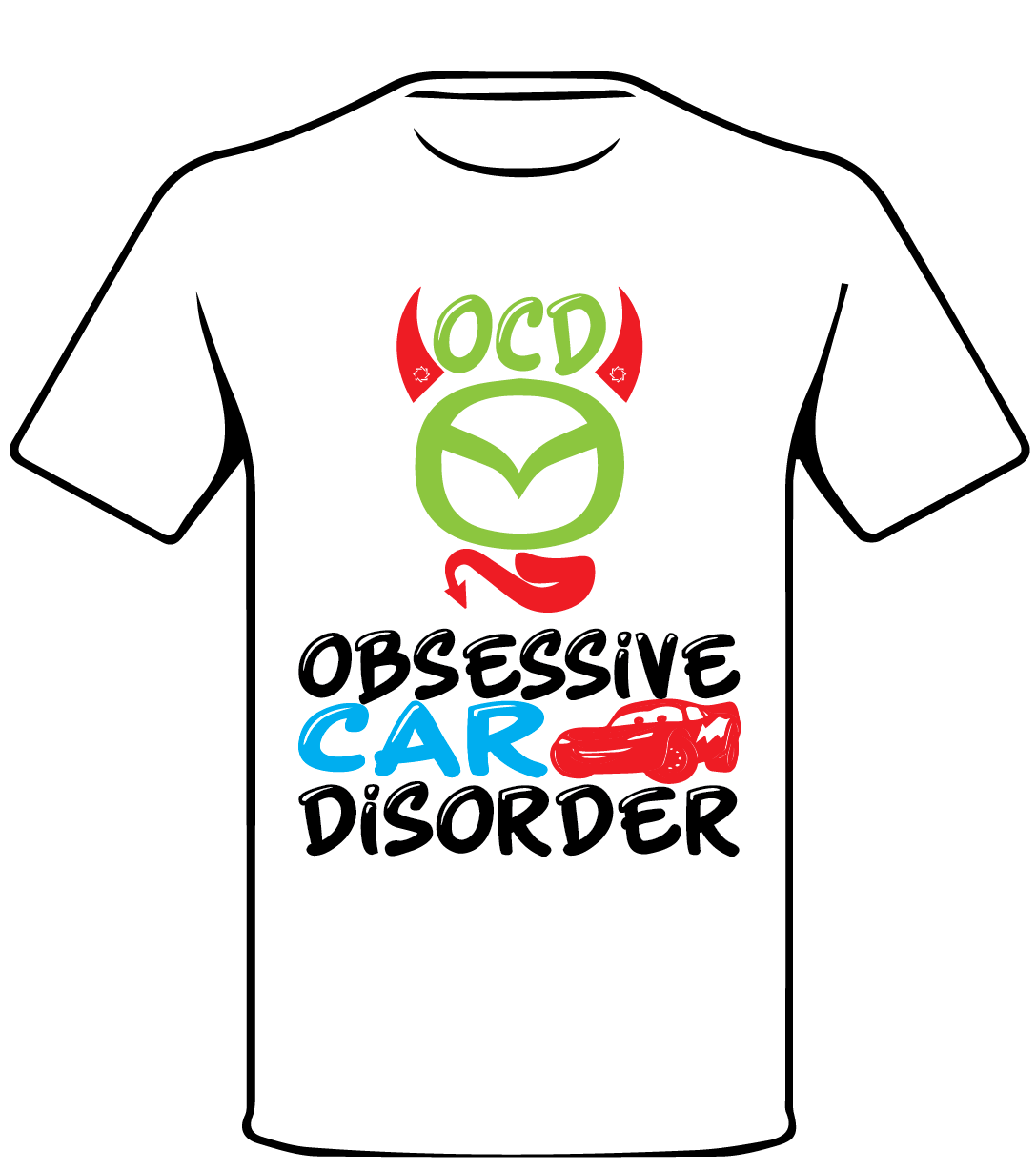MAZDA INSPIRED OCD ENTHUSIAST T SHIRT