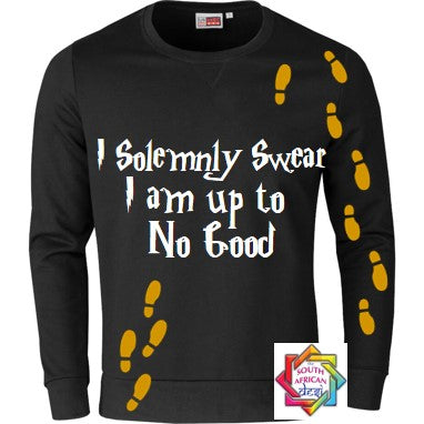 I SOLEMNLY SWEAR I AM UP TO NO GOOD (HARRY POTTER INSPIRED) HOODIE/SWEATER | UNISEX
