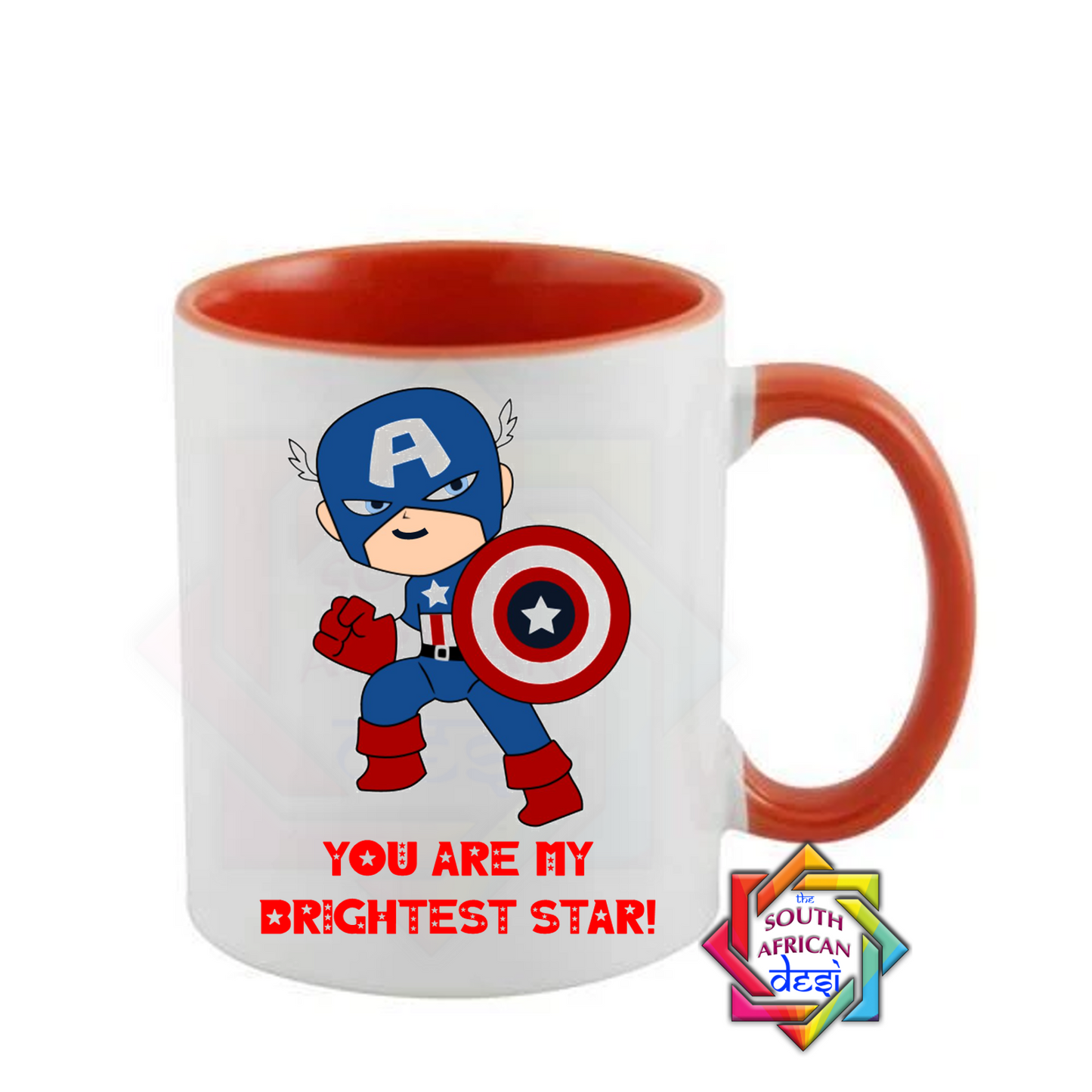 YOU ARE MY BRIGHTEST STAR | CAPTAIN AMERICA INSPIRED VALENTINES DAY MUG