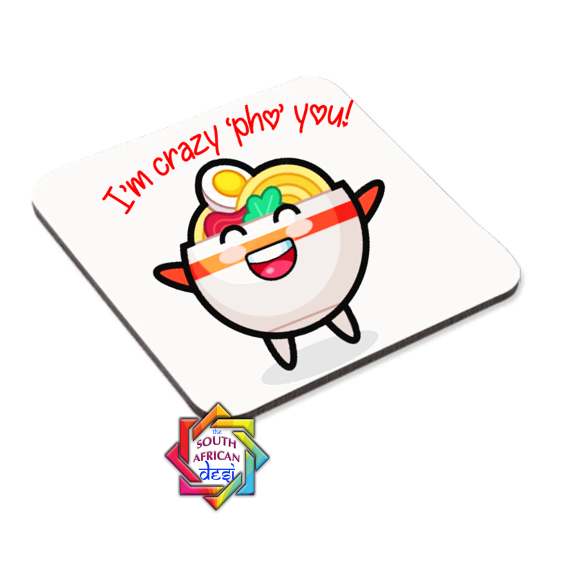 I'M CRAZY 'PHO' YOU COASTER OR MAGNET | VALENTINES DAY