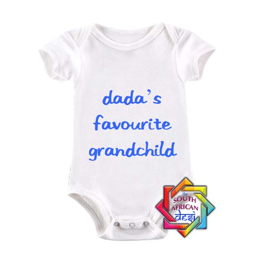 DADA'S FAVOURITE GRANDCHILD BABY VEST/ONESIE