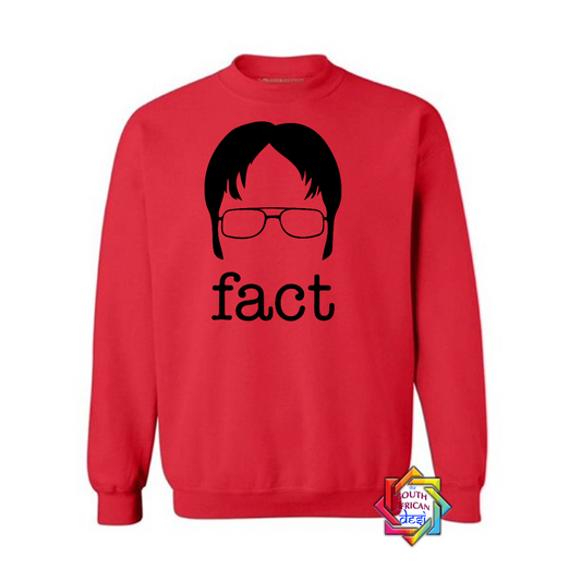 FACT DWIGHT SCHRUTE| THE OFFICE INSPIRED | HOODIE/SWEATER | UNISEX