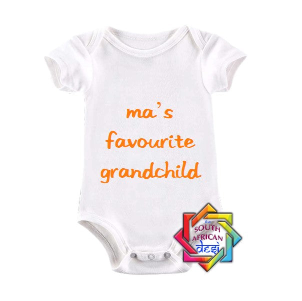 MA'S FAVOURITE GRANDCHILD BABY VEST/ONESIE