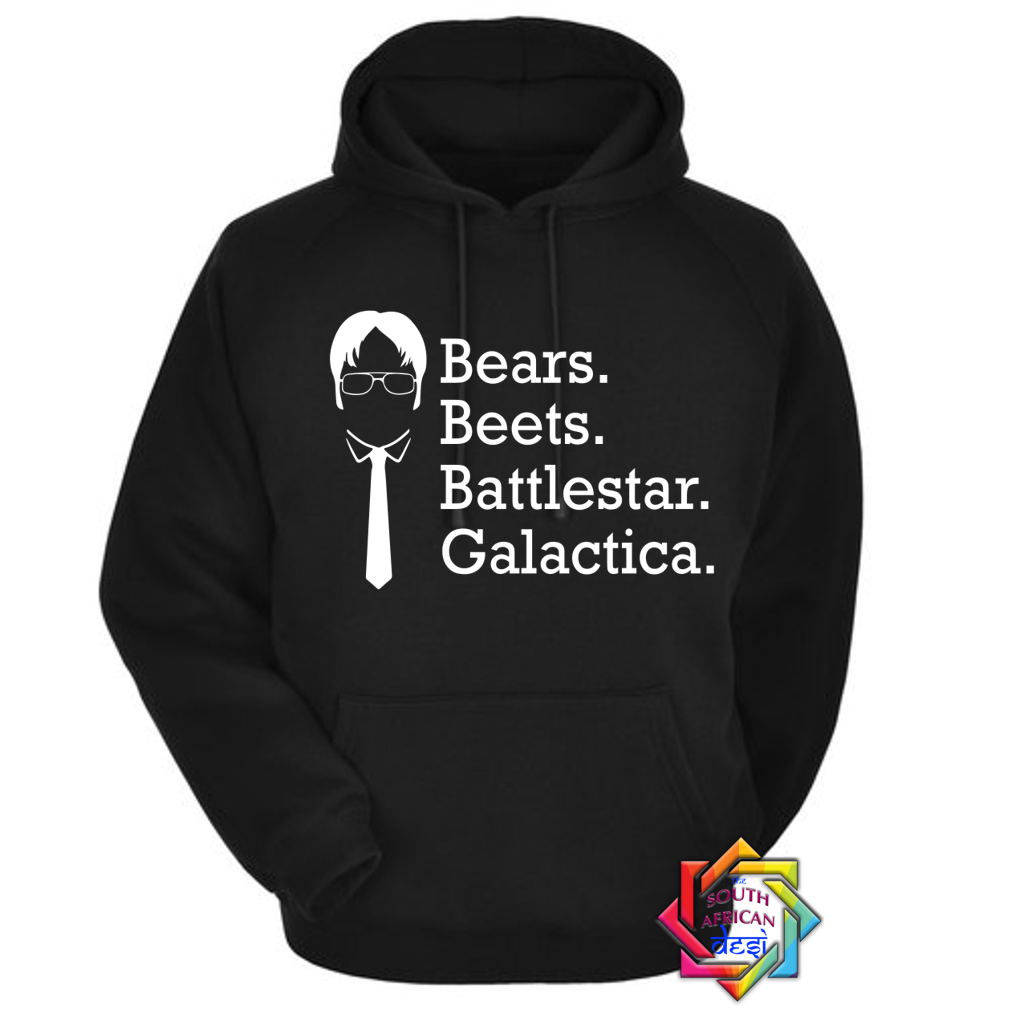 BEERS BEETS AND BATTLE STAR GALLACTICA | THE OFFICE INSPIRED | HOODIE/SWEATER | UNISEX