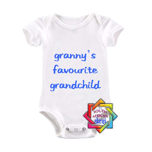 GRANNY'S FAVOURITE GRANDCHILD BABY VEST/ONESIE
