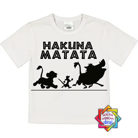 Hakuna Matata Kids T-shirt | Personalize (Add Name at the back)