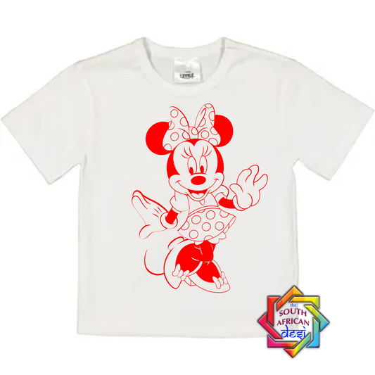 Minnie Mouse Kids T-shirt | Personalize (Add Name at the back)