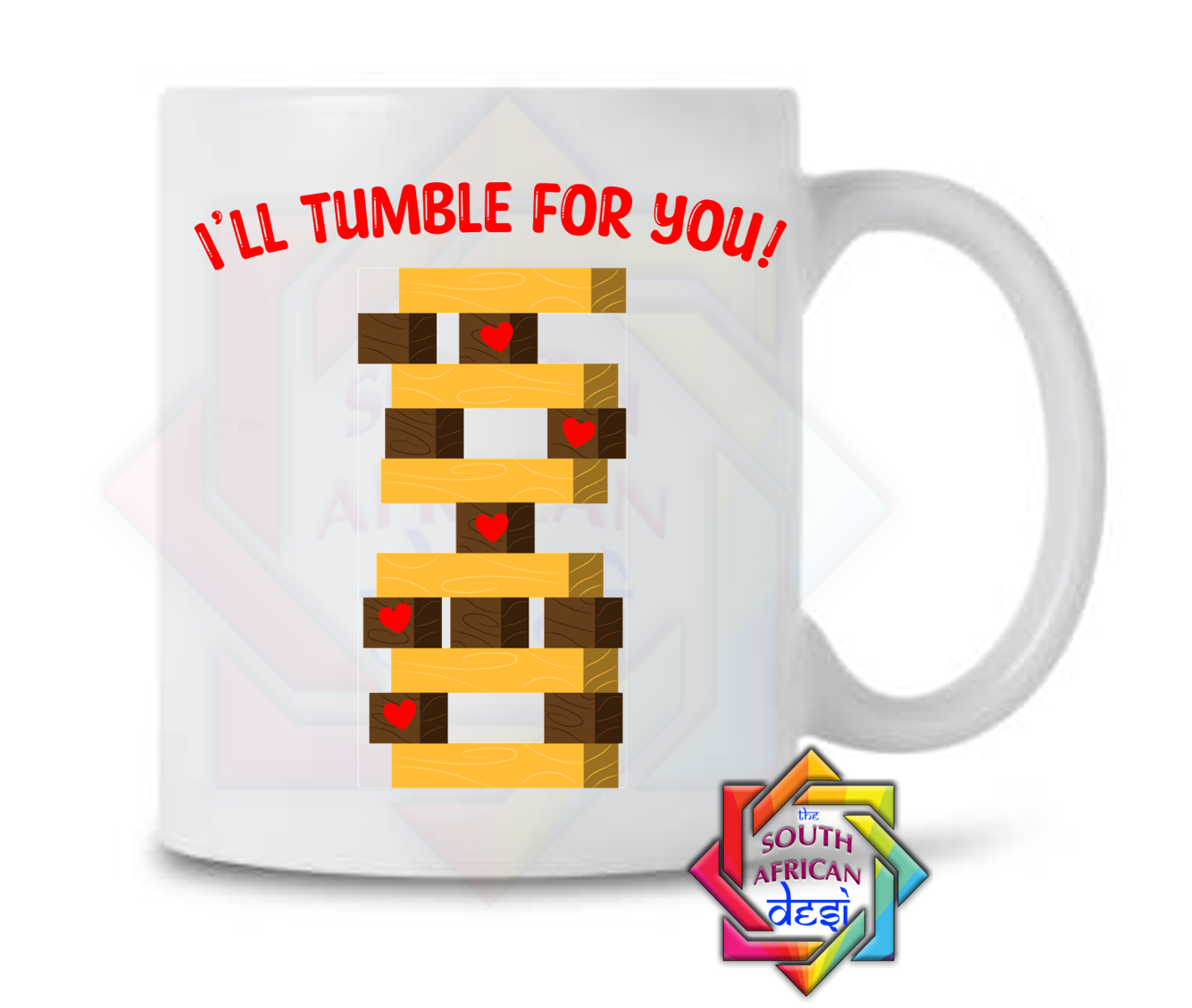 I'LL TUMBLE FOR YOU - JENGA MUG | VALENTINES DAY