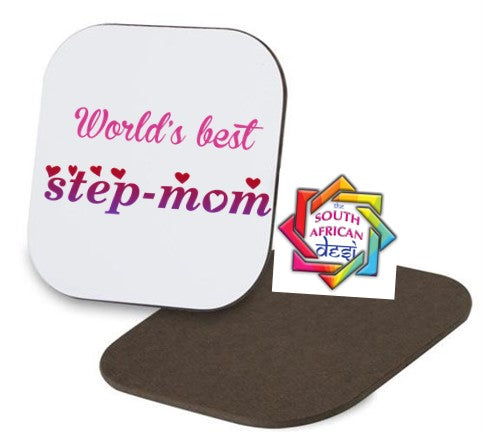 WORLD'S BEST STEP MOM Coaster | MOTHERS DAY