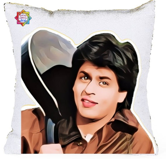 Shahrukh Khan Pop Art Sequenced Scatter Cushion