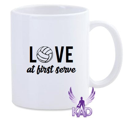 LOVE AT FIRST SERVE MUG