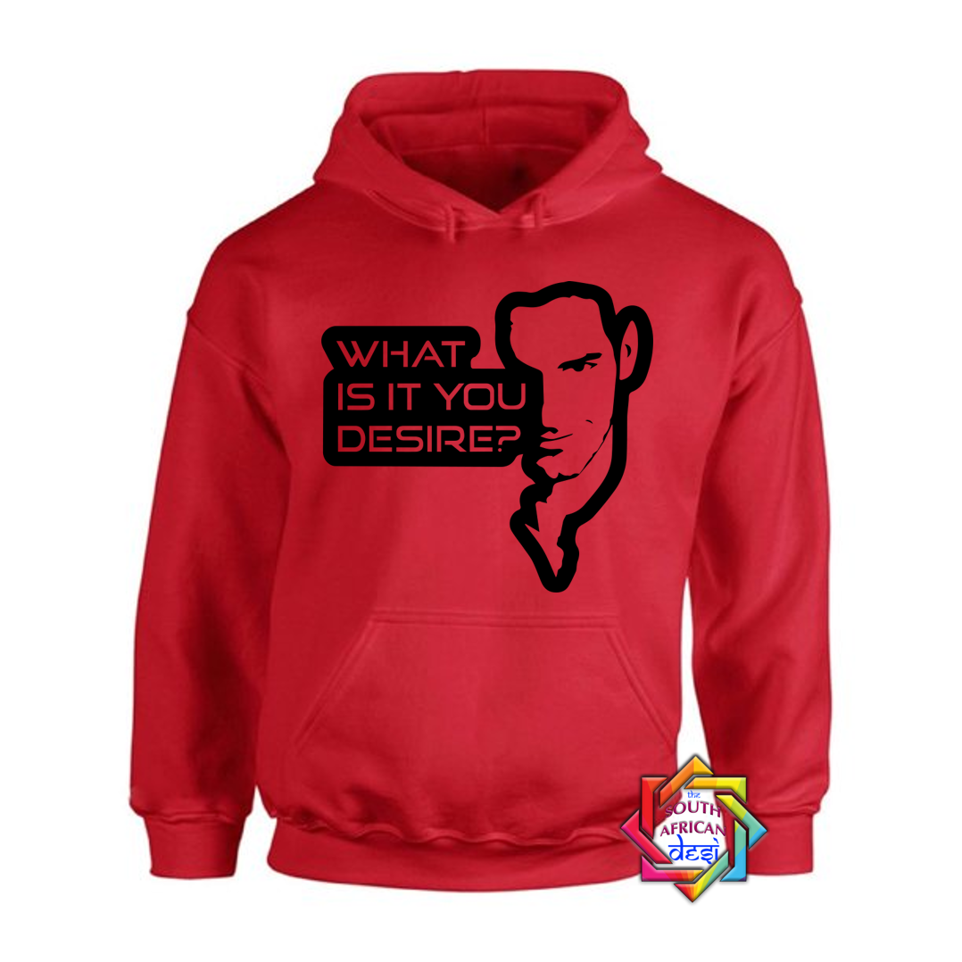 WHAT IS IT YOU DESIRE? | LUCIFER INSPIRED HOODIE/SWEATER | UNISEX