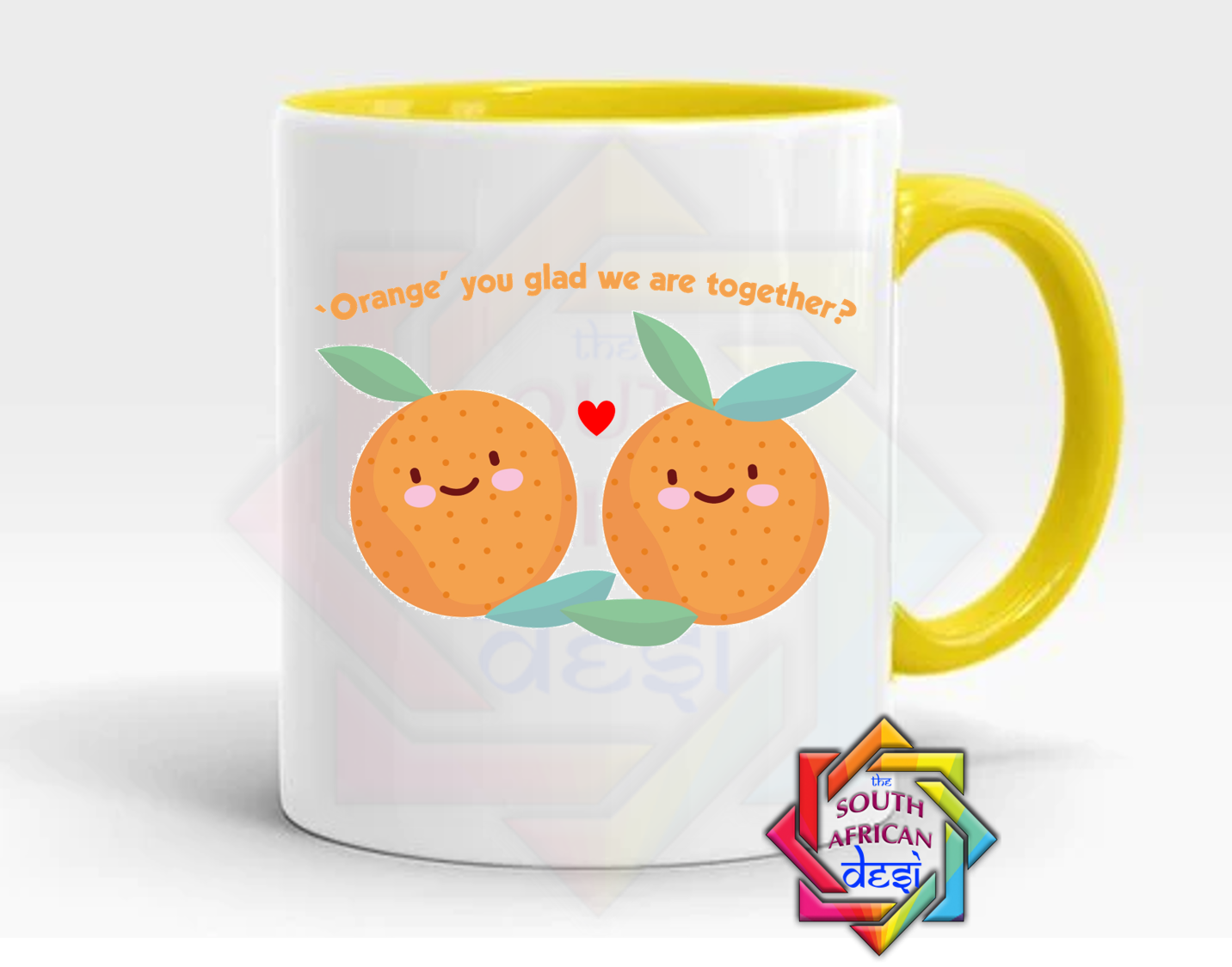 ORANGE YOU GLAD WE ARE TOGETHER MUG | VALENTINES DAY